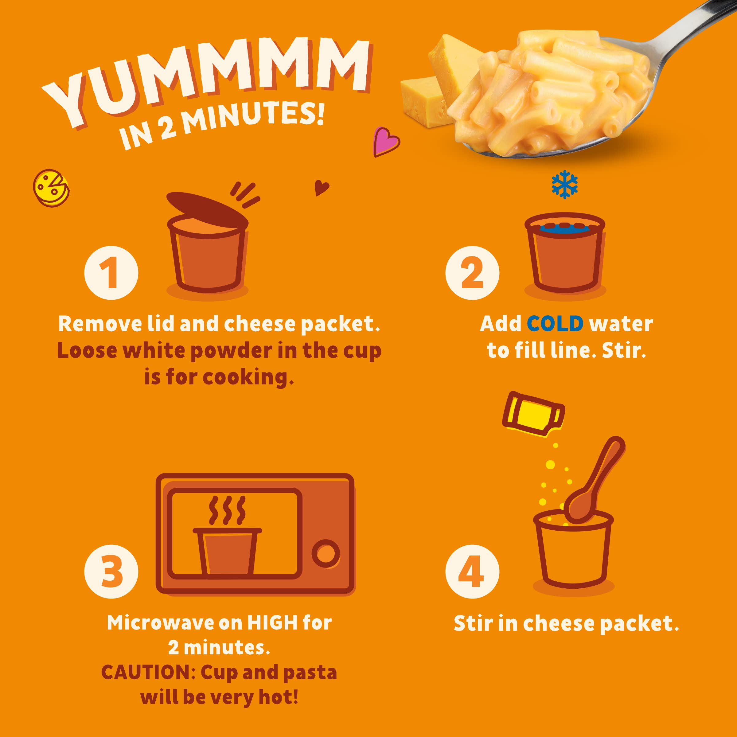 Annie's Macaroni and Cheese, Real Aged Cheddar and Organic Pasta, Microwavable Cups, 2 Ct, 4.02 oz - Image 4