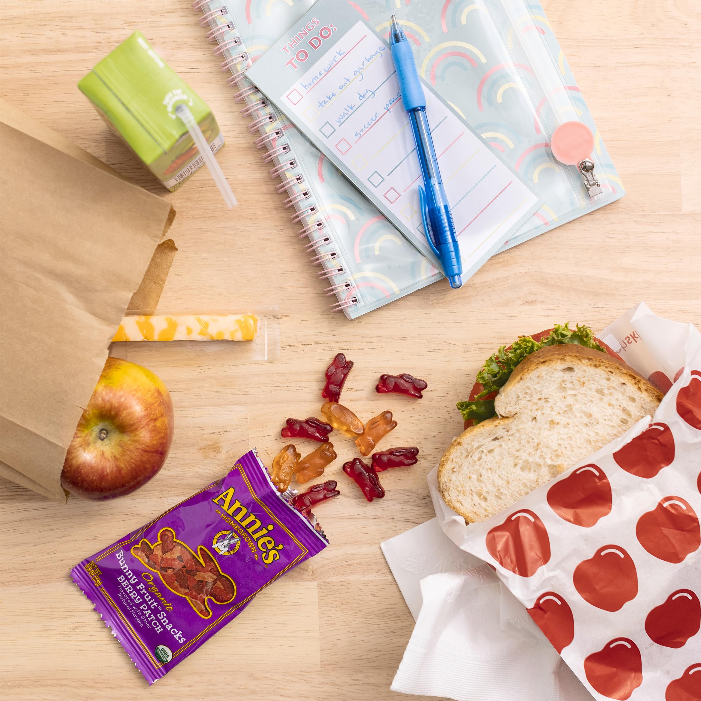 Annie's Organic Berry Patch Bunny Fruit Flavored Snacks, Gluten Free, 10 Pouches, 7 oz - Image 3