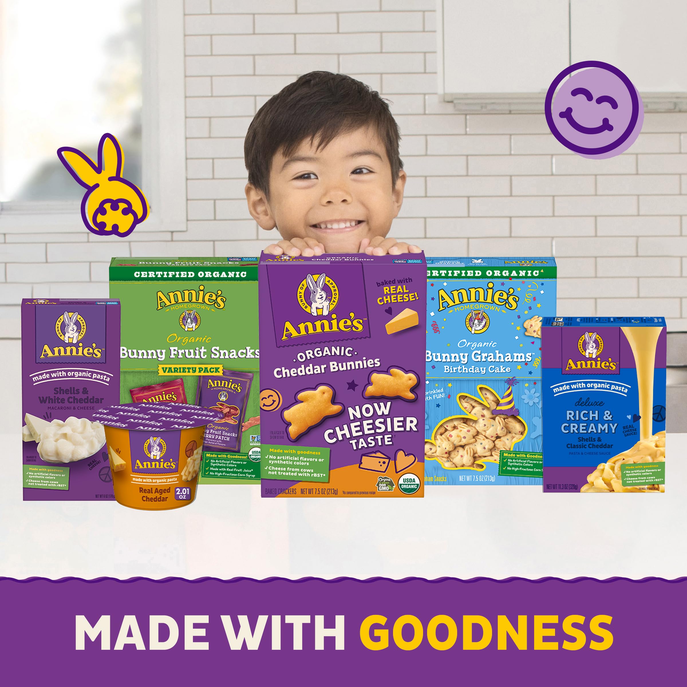 Annie's Organic Berry Patch Bunny Fruit Flavored Snacks, Gluten Free, 10 Pouches, 7 oz - Image 9