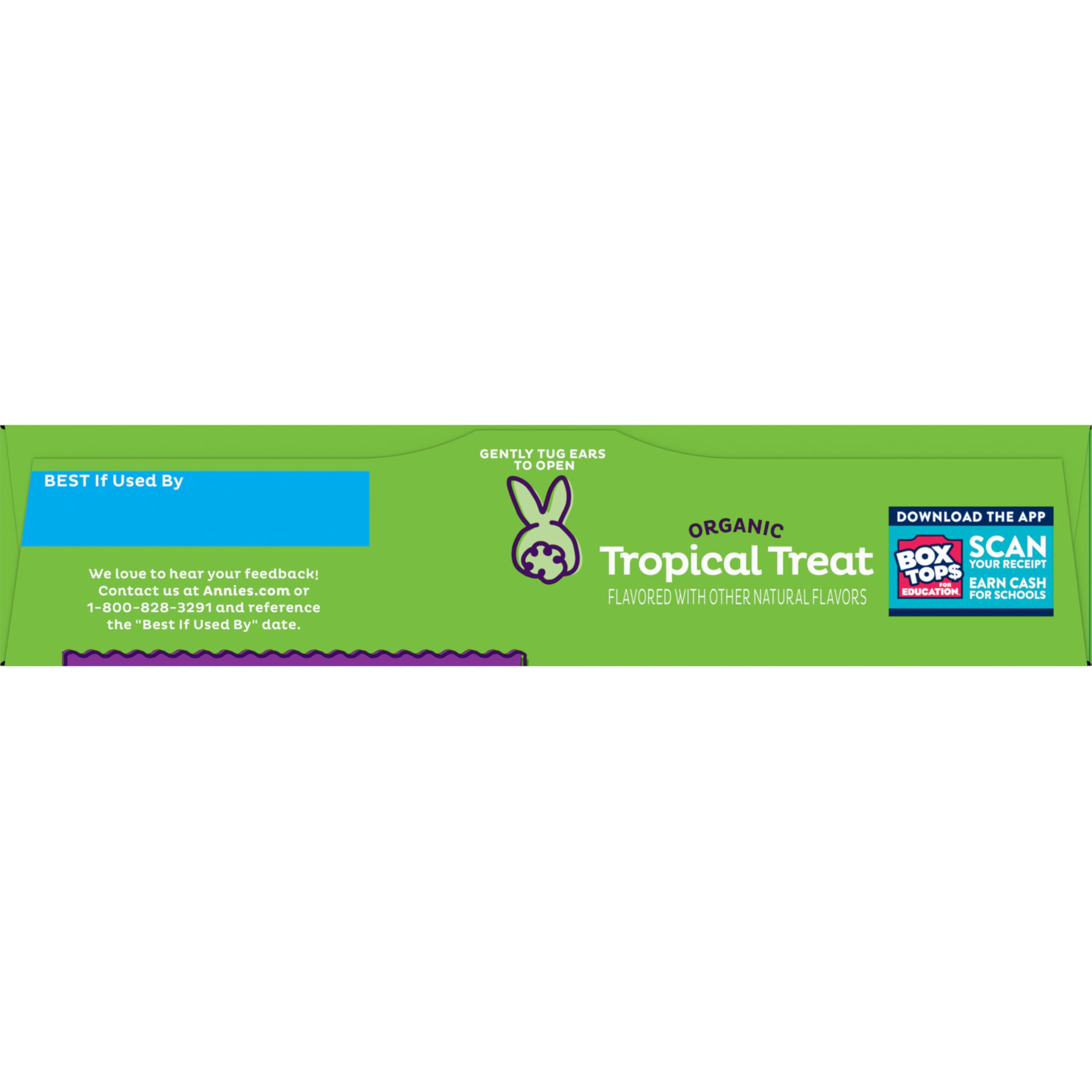 Annie's Organic Bunny Fruit Flavored Snacks, Tropical Treat, Gluten Free, 10 Pouches, 7 oz - Image 7