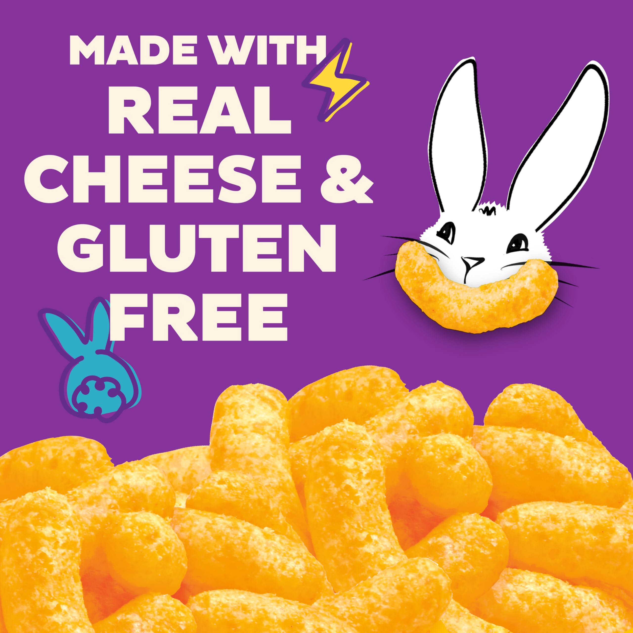 Annie's Organic Cheddar Cheesy Smiles, Baked Corn Puffs, Gluten Free, 4 oz - Image 3