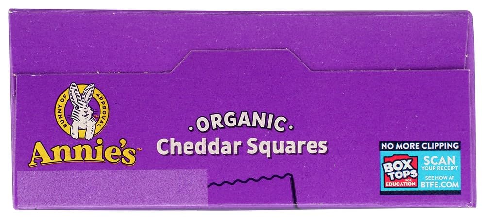 Annie's Organic Cheddar Squares, Baked Cracker Snacks, 7.5 oz - Image 5