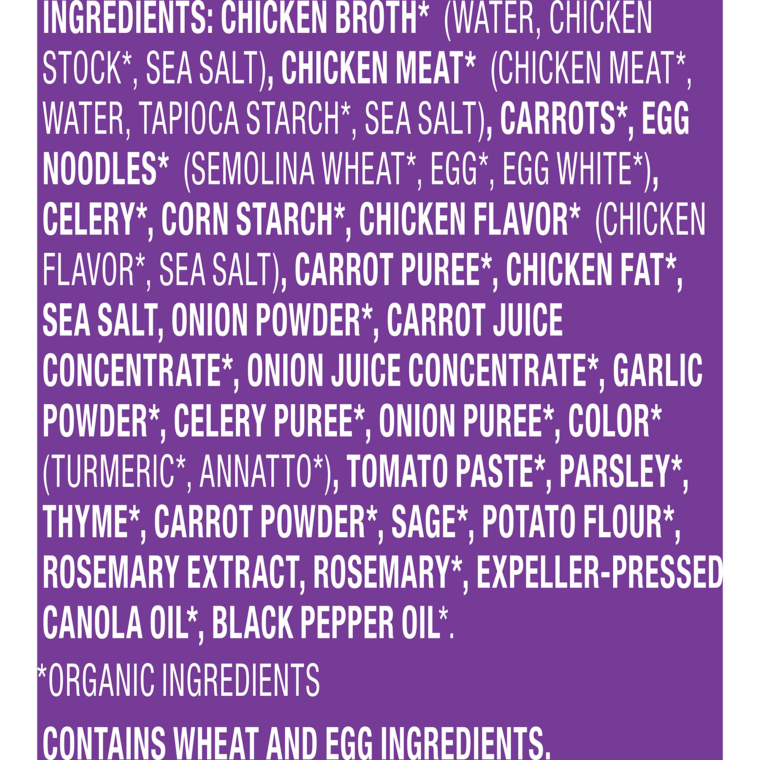 Annie’s Organic Chicken Noodle Canned Soup, Ready To Serve, 14 oz (Pack of 8) - Image 3