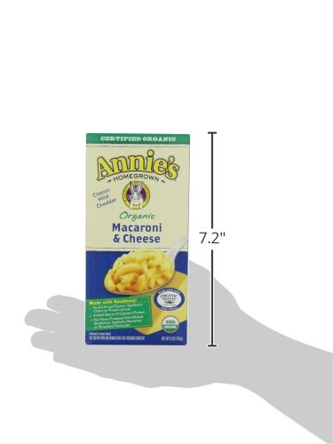 Annie's Organic Macaroni and Classic Cheddar, Made with Real Cheese, 6 oz (Pack of 12) - Image 8