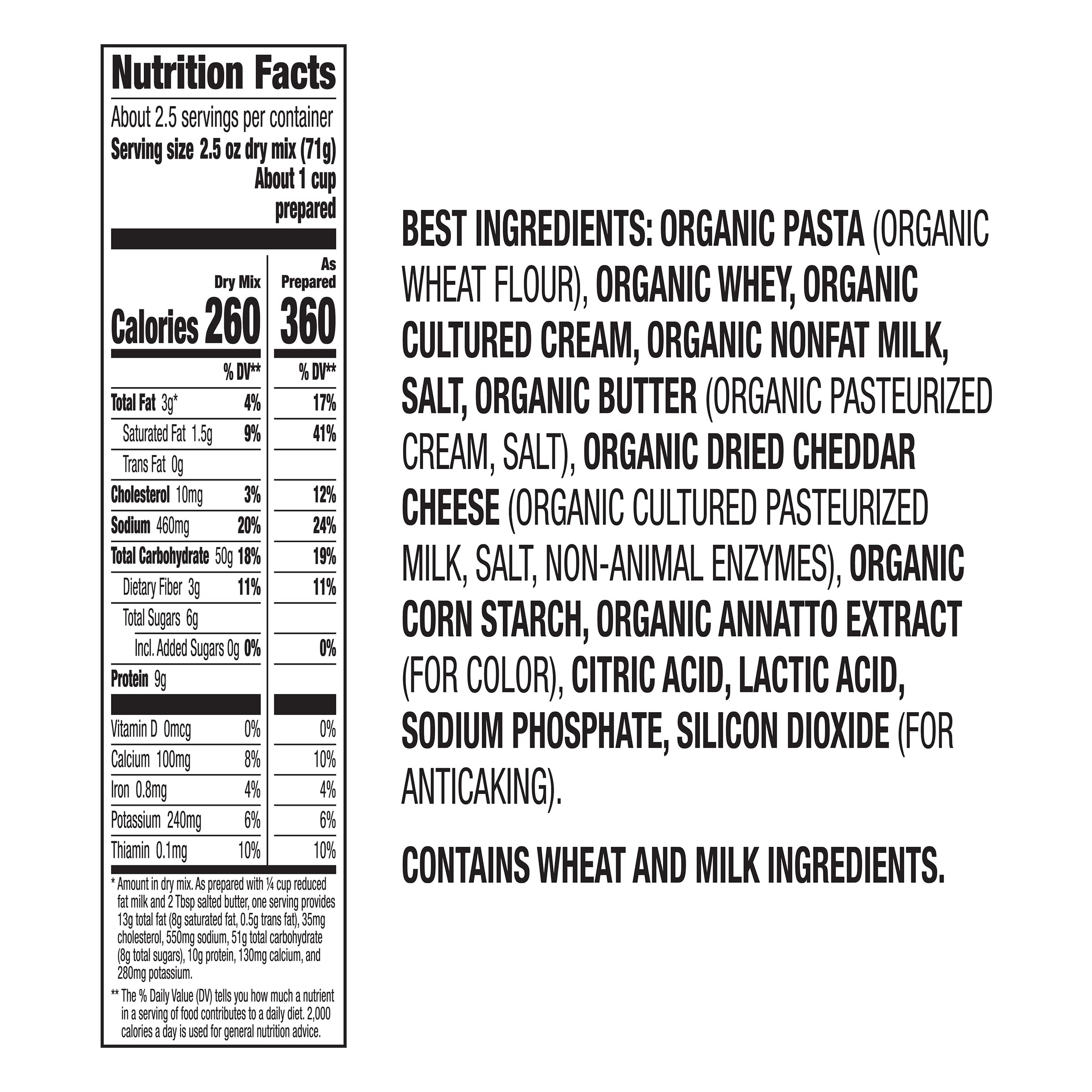 Annie's Organic Macaroni and Classic Cheddar, Made with Real Cheese, 6 oz - Image 3