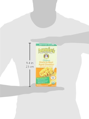 Annie's Organic Shells and Real Aged Cheddar, Made with Real Cheese, 6 oz (Pack of 12) - Image 9