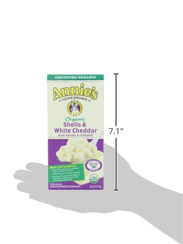 Annie's Organic Shells and White Cheddar, Made with Real Cheese, 6 oz (Pack of 12) - Image 9